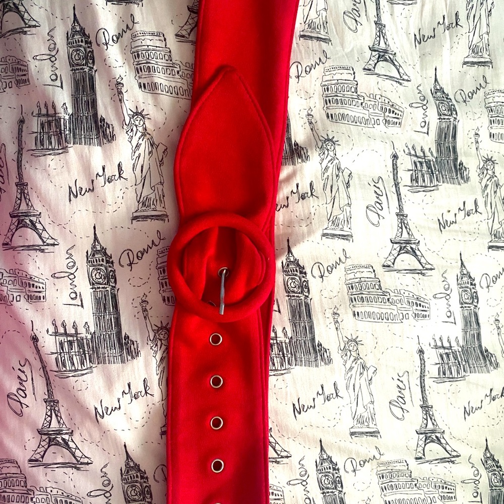 3 X $20 
Fabric  Belt Red fit good Size M—L NWOT